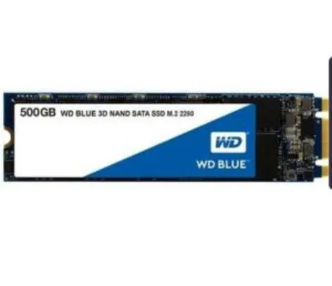 SSD WD Blue, 500GB, SATA, Leitura 560MB/s