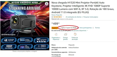 Imagem na descrição da promoção