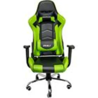 Cadeira Gamer MX7 Giratoria Preto e Verde Mymax