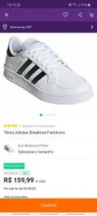 Tênis feminino Adidas breaknet - R$136