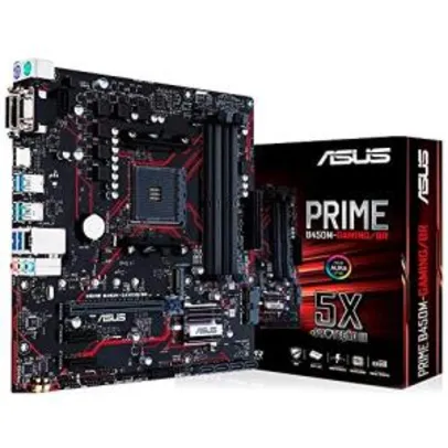 Placa mãe AM4 - Asus B450M Prime Gaming 90MB10H0-C1BAY0 (Micro ATX) | R$650