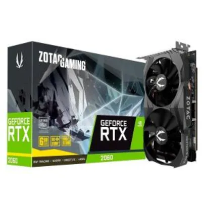 Placa de Vídeo Zotac Gaming NVIDIA GeForce RTX 2060, 6GB | R$1.984