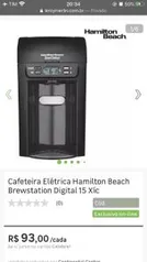 Cafeteira Elétrica Hamilton Beach Brewstation Digital 15 Xíc| R$ 93