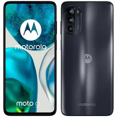 Smartphone Motorola Moto G52 128GB 4GB RAM 6.6” Câm.Tripla 50MP 8MP 2MP Selfie 16MP - Preto