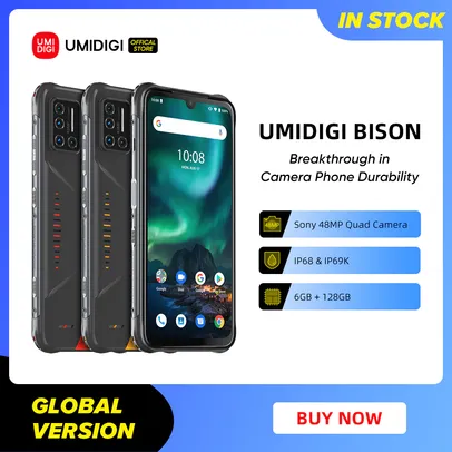 Smartphone Umidigi Bison ip68/ip69k | 8GB / 128GB | R$901