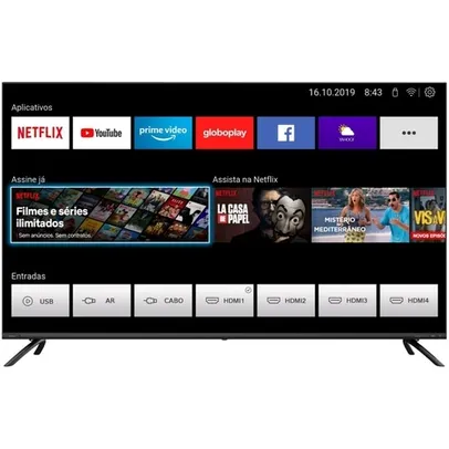 Smart Tv Philco 50" Resolução 4k Áudio Dolby - Tv Ptv50g70sblsg 4k Led