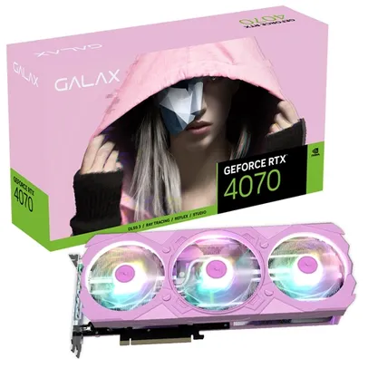 Placa de Vídeo Galax GeForce RTX 4070 EX Gamer Pink 12GB GDDR6X 192 bits - 47NOM7MD7LPK