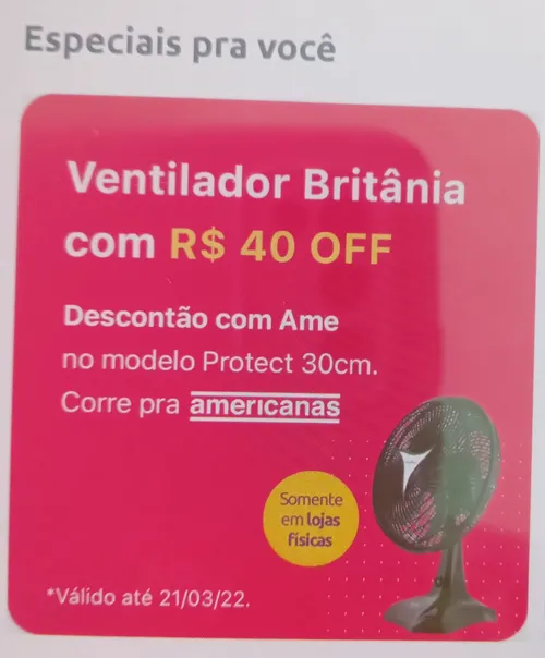 Imagem na descrição da promoção