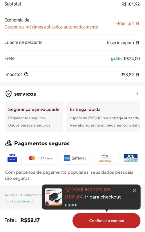 Imagem na descrição da promoção