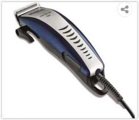 Máquina de Cortar Cabelo Mondial Hair Stylo CR-07 4 pentes - Azul/Prata | R$ 49