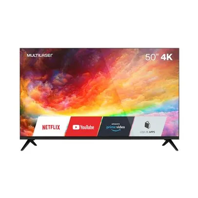 [AME R$ 1343] SmarTV 50 Pol, 4k Com Função  e Wi-Fi Integrado 