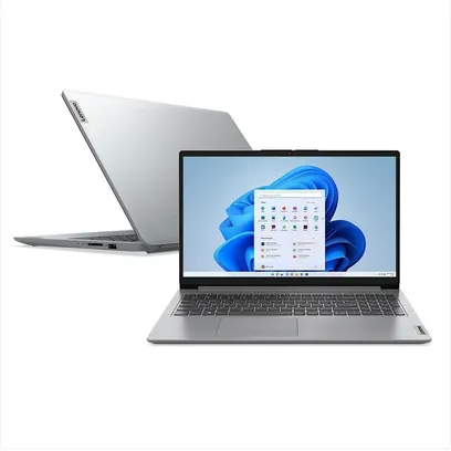 Notebook Lenovo Ideapad 1i Com Intel Core I3 8GB 256GB SSD, Tela De 15