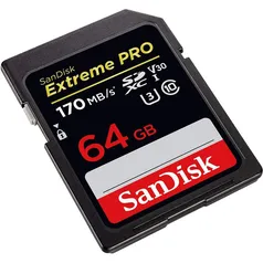 Cartão SD SanDisk Extreme Pro SDXC UHS-I 4K UHD 64GB