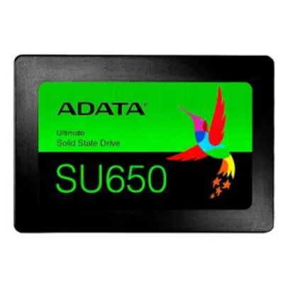 SSD ADATA ULTIMATE SU650 480GB 2.5" 3D NAND SATA III, ASU650SS-480GT-R