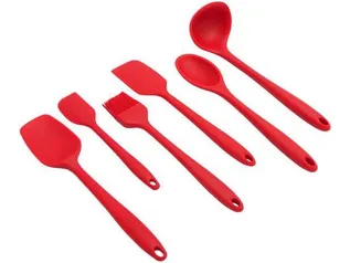 Conjunto de Utensílios de Silicone 6 peças - Casambiente | R$40