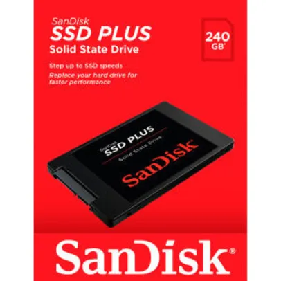 SSD 240Gb SanDisk® PLUS - R$160