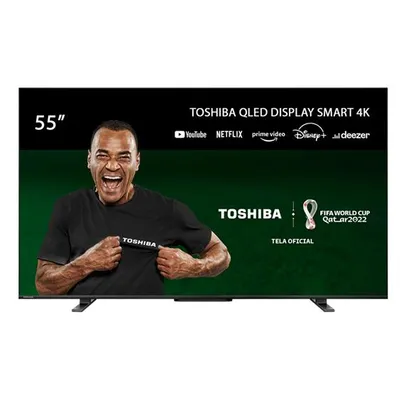 [AME R$2399,40] Smart TV QLED 55'' 4K Toshiba  - TB014M