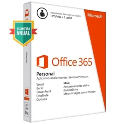 [Balão da Informática] Microsoft Office 365 Personal - R$ 46 (boleto)