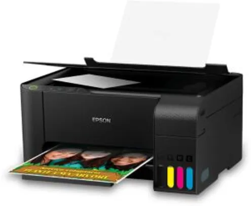 (CLIENTE OURO+CUPOM+BOLETO R$896,85) Impressora Multifuncional Epson EcoTank L3110 - Tanque de Tinta Colorida USB