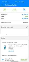 Galaxy S20+ 128GB - 8GB RAM Tela 6,7” Câm. Quádrupla + Selfie 10MP