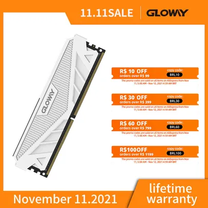 Memória Gloway DDR4 8GBX2 3000Mhz