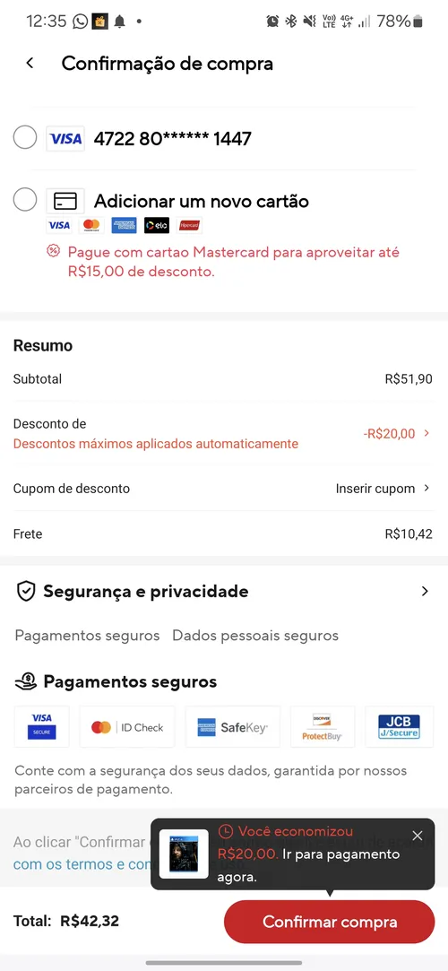 Imagem na descrição da promoção