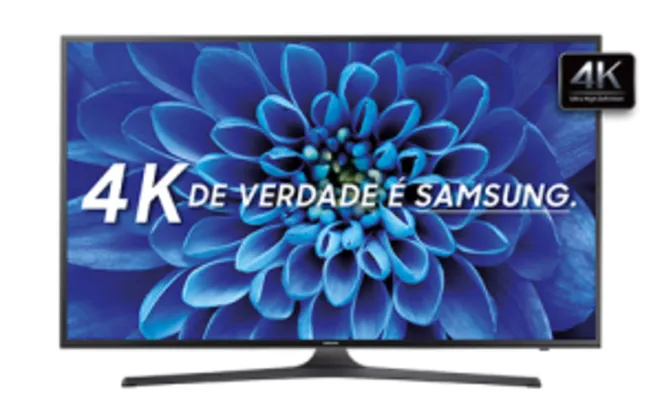 Smart TV LED 40" Ultra HD 4K Samsung 40KU6000 com HDR Premium por R$1899