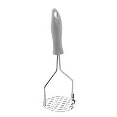 Amassador de Batatas de Aço Inox Cinza 24,5cm x 8cm - Lyor