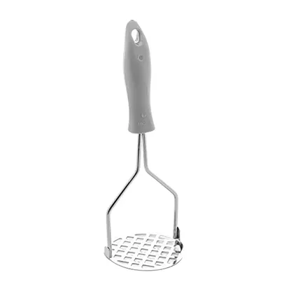 Amassador de Batatas de Aço Inox Cinza 24,5cm x 8cm - Lyor