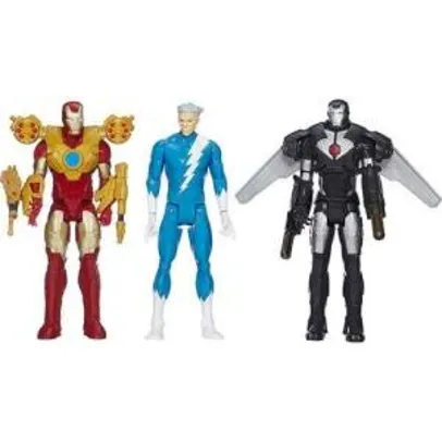 [Submarino] Bonecos Marvel Titan Hero Series - 30 cm - Iron Man, War Machine e Quick Silver por R$80
