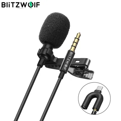 Microfone de Lapela BlitzWolf BW-CM1 | R$56