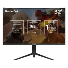 Monitor Gamer Mancer Valak UZ32, 32 Pol Curvo, VA, FHD, 1ms, 165Hz, FreeSync, HDMI/DP, MCR-VKUZ32-PL01