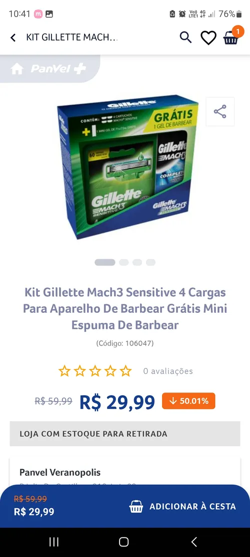 Imagem na descrição da promoção