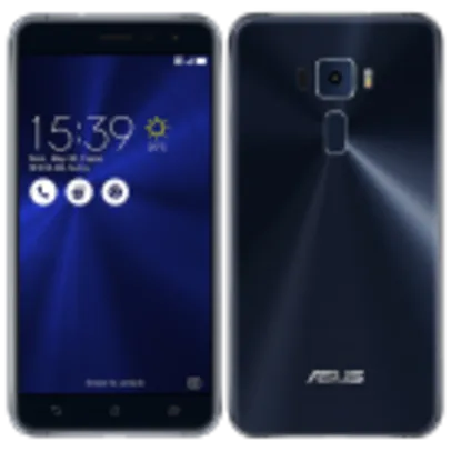 Smartphone Asus Zenfone 3 ZE552KL-1A037BR, Octa Core Android 6, Tela 5,5´ 64GB, 16MP, 4G, Dual Chip, Desbloqueado - Preto Safira