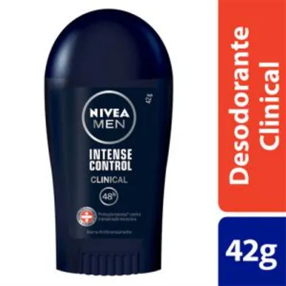 4 Unidades Desodorante Antitranspirante Clinical Intense Control Masculino 42g | R$ 24