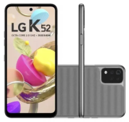 Smartphone LG K52 64GB Android 10 Tela 6,6' | R$800