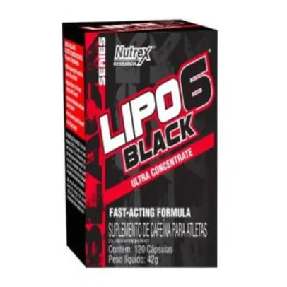 Saindo por R$ 90: Termogênico Lipo 6 Black Ultra Contrentrado 120 Capsulas - Nutrex | Pelando
