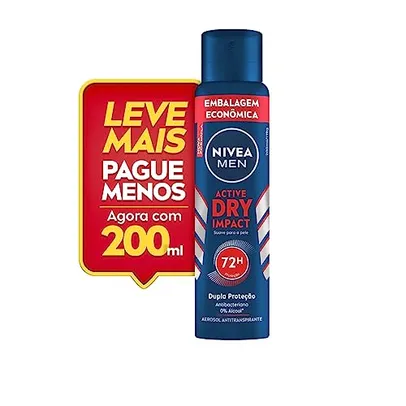 NIVEA MEN Desodorante Antitranspirante Aerossol Dry Impact 200ml