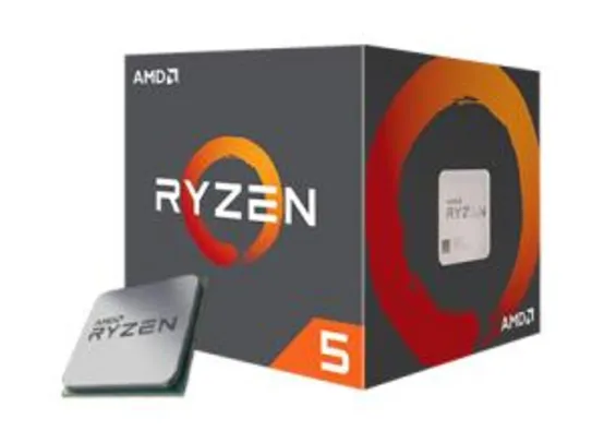 Processor AMD Ryzen 5 1600 3.2GHZ (3.6GHZ TURBO),  6-core 12-Thread, Cooler Wraight Spire, AM4 | R$619