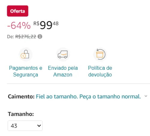 Imagem na descrição da promoção