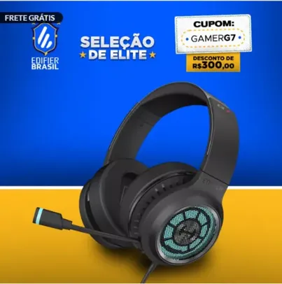 Headset Gamer 7.1 Hecate G7 Over Ear EDIFIER - Preto