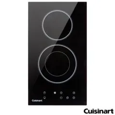 Cooktop Domino Eletrico Cuisinart Vitroceramico com 02 Bocas, Acendimento Automatico, Painel Touch | R$ 1790