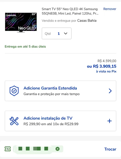 Imagem na descrição da promoção