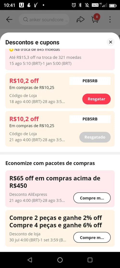 Imagem na descrição da promoção