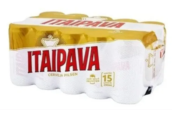 Pack Cerveja Itaipava Lata 269ml - 15  Unidades