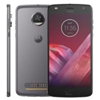 Moto Z² Play Dual Chip, 4G,Tela 5.5, Câmera 12MP + Frontal 5MP Com Flash, Octa Core, 64GB, 4GB RAM - R$ 1455