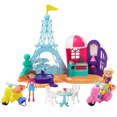 Playset Polly Pocket Perfeitamente Paris GKL61 Mattel