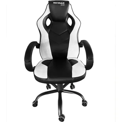 Product photo Cadeira Gamer MX0 Giratoria Preto/Branco - Mymax