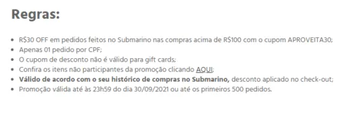 Imagem na descrição da promoção