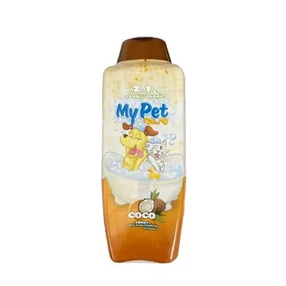 [Super R$5,95] My Pet Brasil Coco - Shampoo e condicionador para cachorros, 2 em 1, 700ml